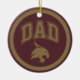Texas State University Dad Ceramic Ornament
