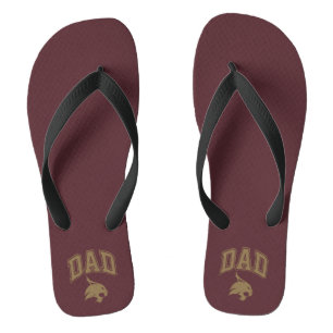 Texas State University Dad Flip Flops