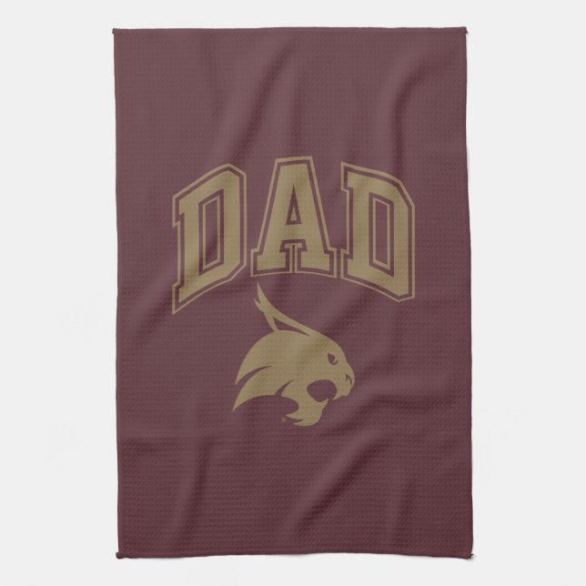 Texas State University Dad Kitchen Towel (Vertical)
