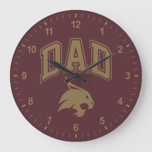 Texas State University Dad Large Clock