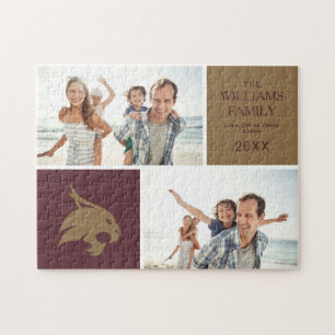 Texas State University Family Photo Collage Jigsaw Puzzle
