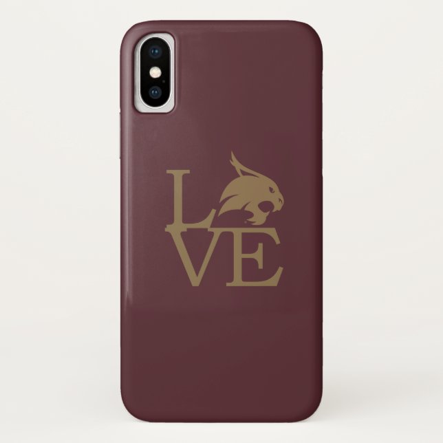 Texas State University Love Case-Mate iPhone Case (Back)