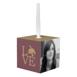 Texas State University Love Cube Ornament