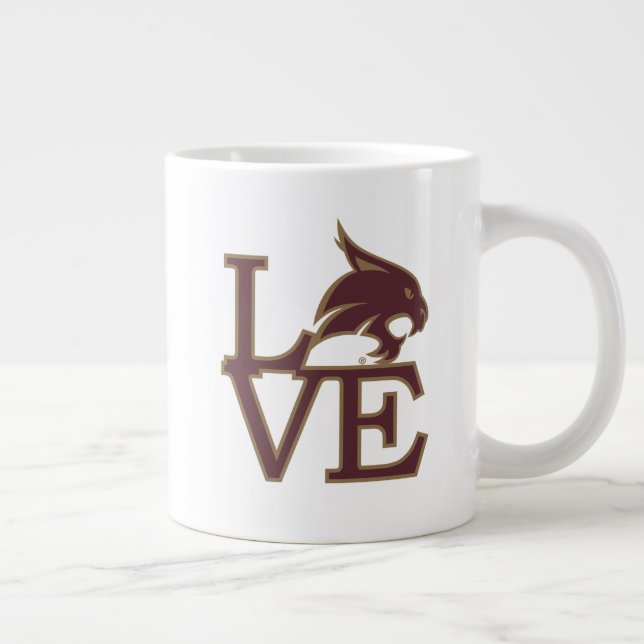 Texas State University Love Giant Coffee Mug (Right)