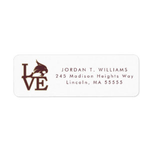 Texas State University Love Label