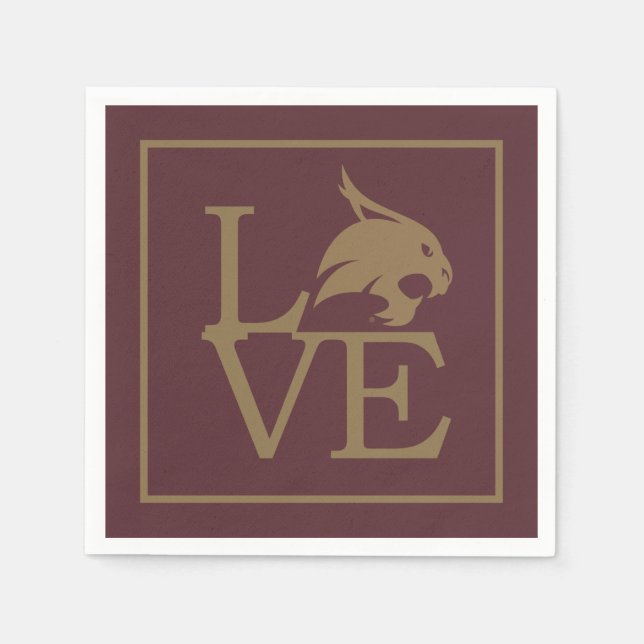 Texas State University Love Napkins (Front)