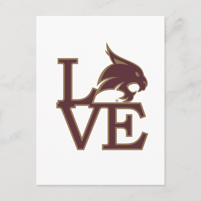 Texas State University Love Postcard (Front)