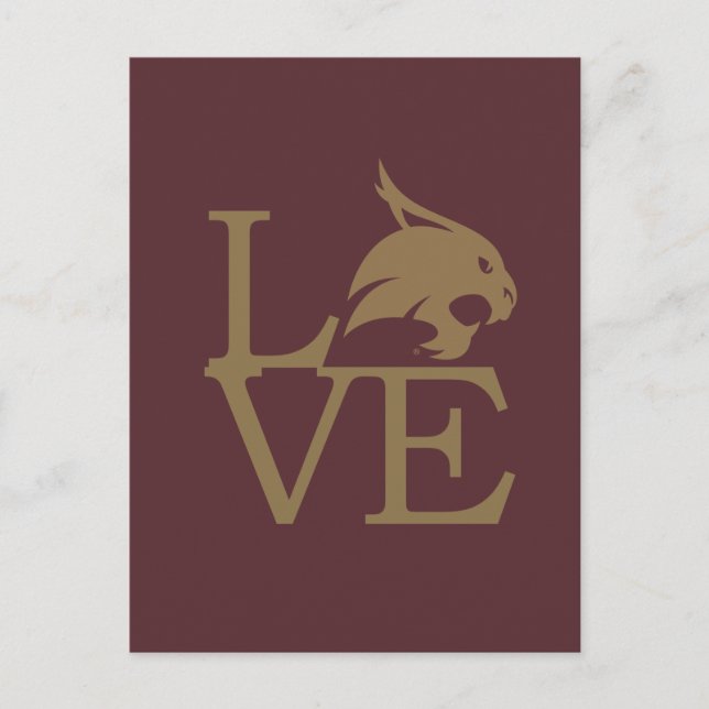 Texas State University Love Postcard (Front)