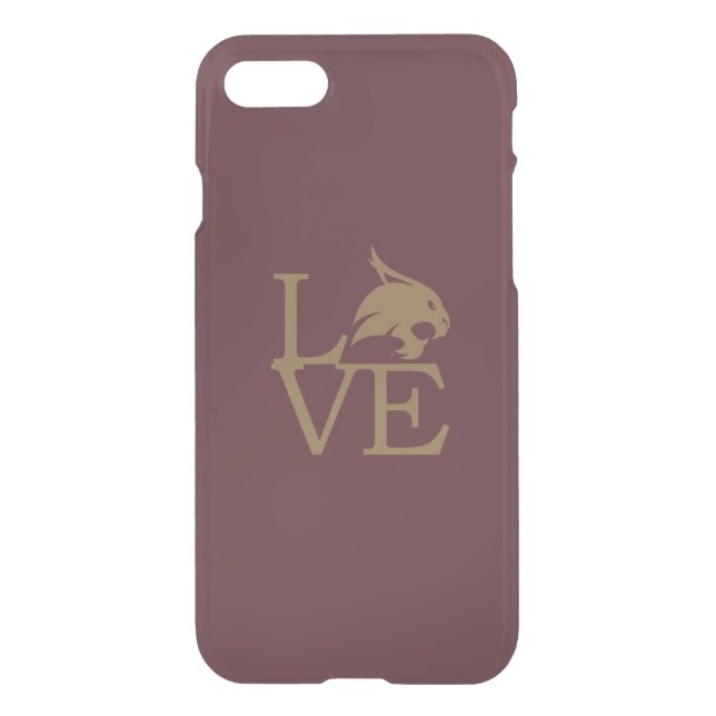 Texas State University Love Uncommon iPhone Case (Back)