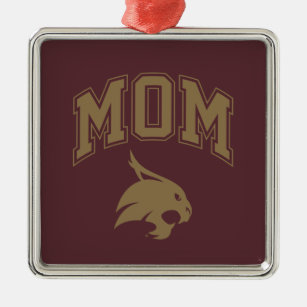 Texas State University Mom Metal Ornament