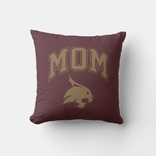 Texas State University Mom Throw Pillow