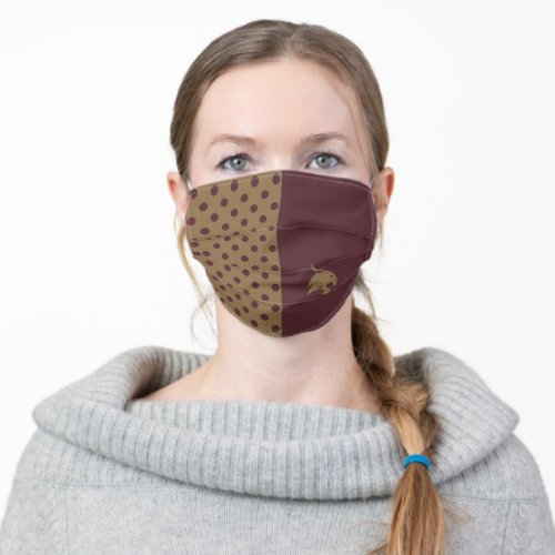 Texas State University Polka Dot Pattern Adult Cloth Face Mask