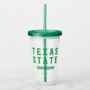 Texas State University St. Patrick's Day Acrylic Tumbler