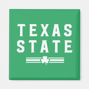 Texas State University St. Patrick's Day Magnet