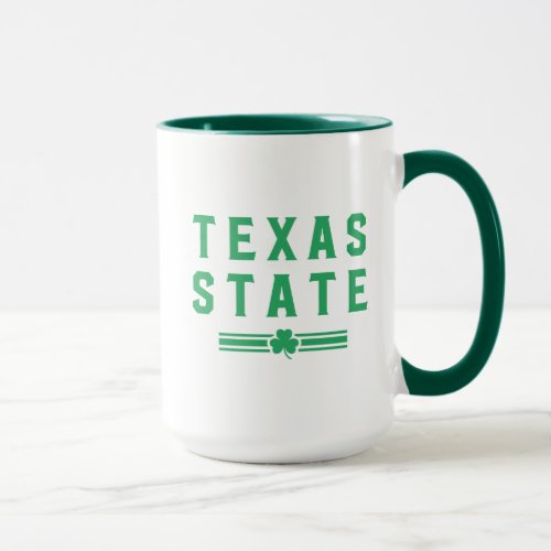Texas State University  St Patricks Day Mug
