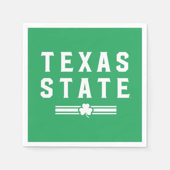 Texas State University | St. Patrick's Day Napkins (Front)