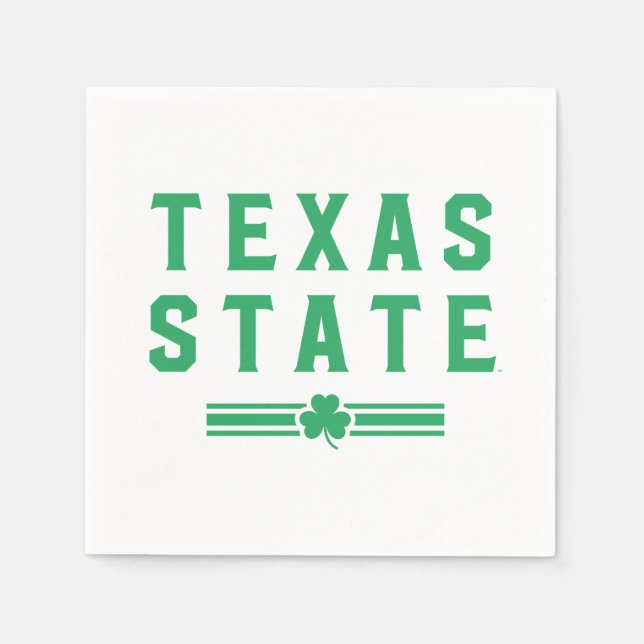 Texas State University | St. Patrick's Day Napkins (Front)