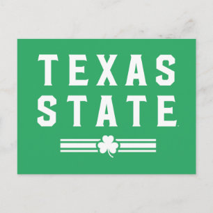 Texas State University St. Patrick's Day Postcard