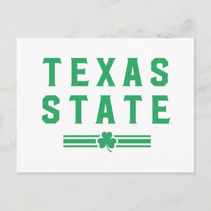 Texas State University St. Patrick's Day Postcard