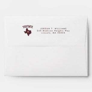 Texas State University State Love Envelope