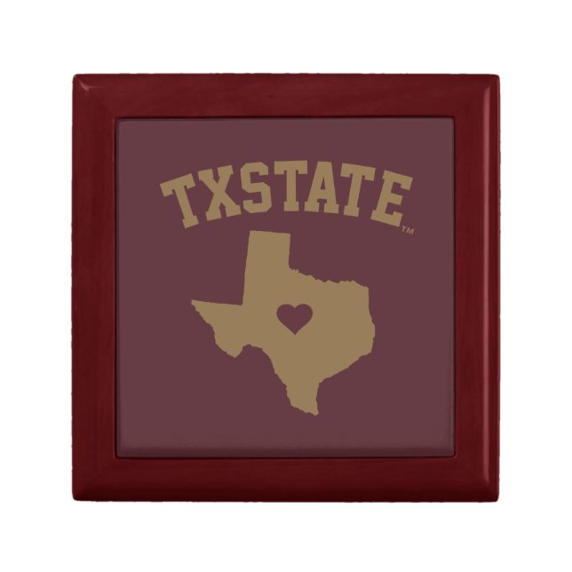 Texas State University State Love Gift Box (Front)