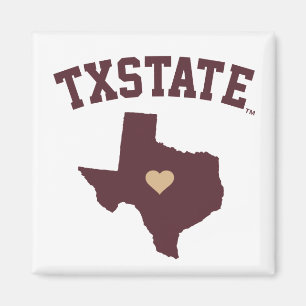 Texas State University State Love Magnet