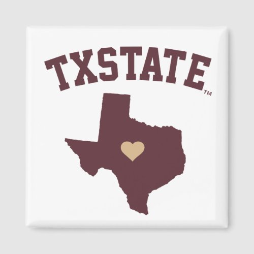 Texas State University State Love Magnet