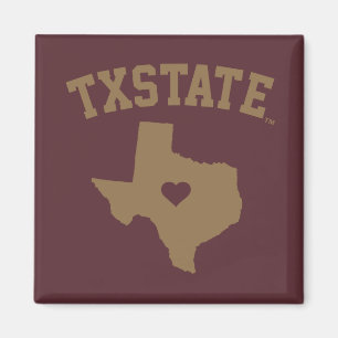 Texas State University State Love Magnet