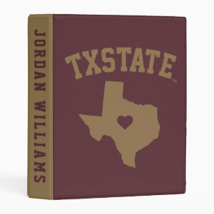 Texas State University State Love Mini Binder