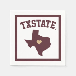 Texas State University State Love Napkins