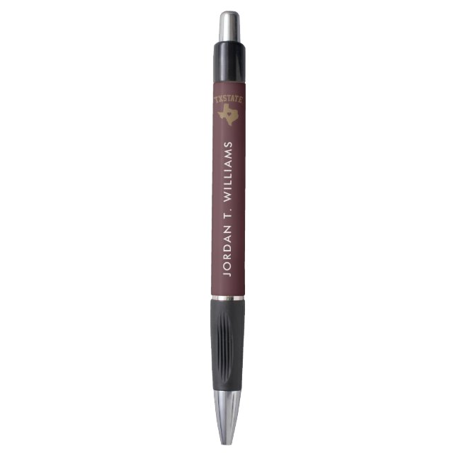 Texas State University State Love Pen (Front Vertical)