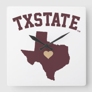 Texas State University State Love Square Wall Clock