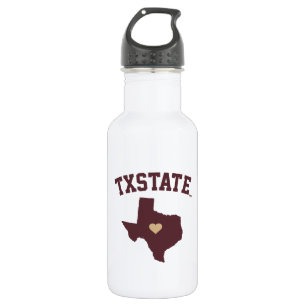 Texas State University State Love Stainless Steel Water Bottle