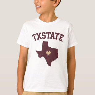 Texas State University State Love T-Shirt