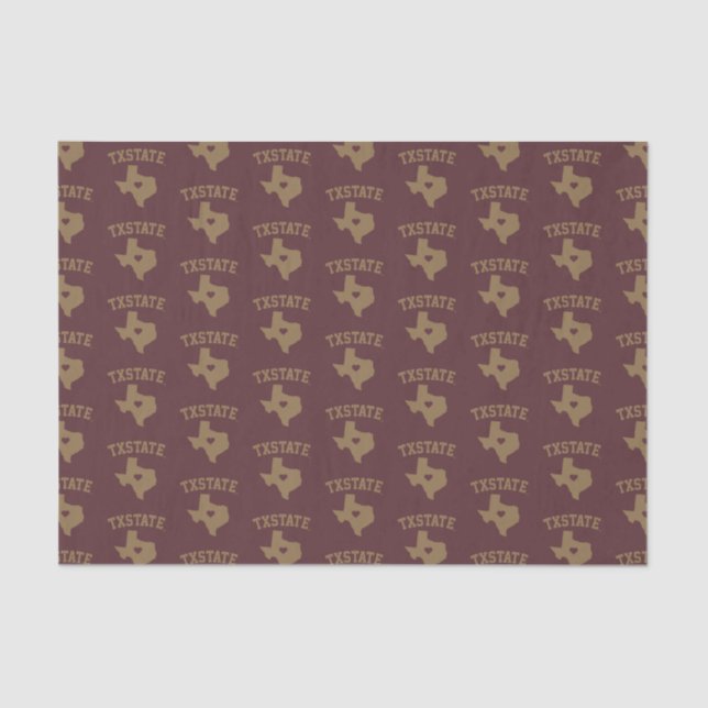 Texas State University State Love Tissue Paper (Front)