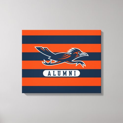 Texas State University Supercat Alumni Stripes Canvas Print
