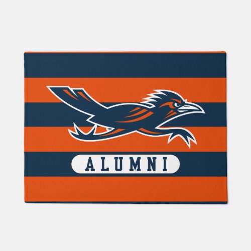 Texas State University Supercat Alumni Stripes Doormat