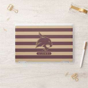 Texas State University Supercat Alumni Stripes HP Laptop Skin