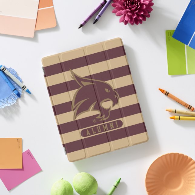 Texas State University Supercat Alumni Stripes iPad Smart Cover (In Situ)