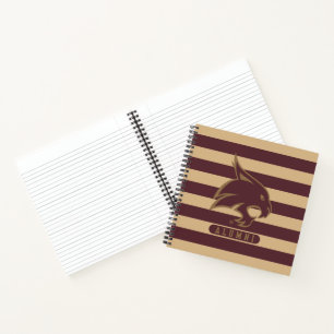 Texas State University Supercat Alumni Stripes Notebook