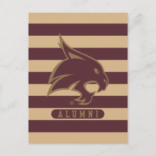 Texas State University Supercat Alumni Stripes Postcard