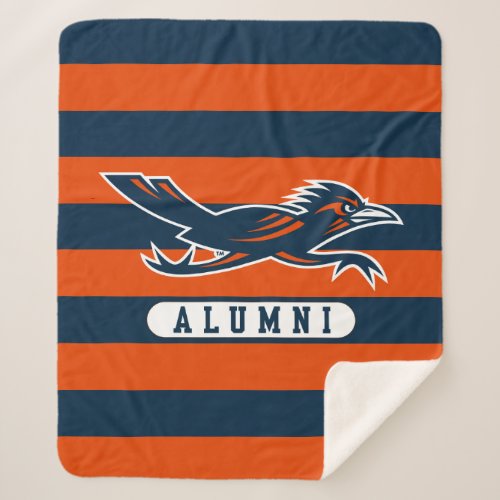 Texas State University Supercat Alumni Stripes Sherpa Blanket