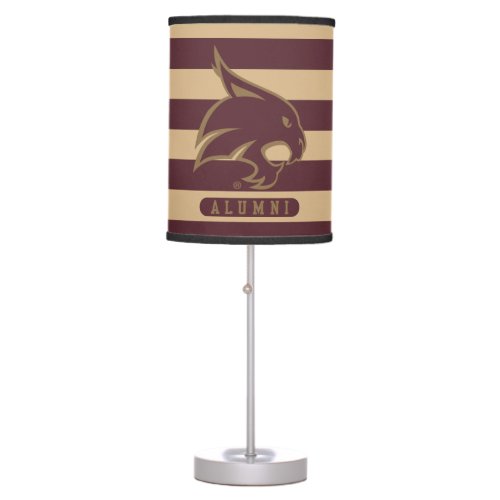 Texas State University Supercat Alumni Stripes Table Lamp