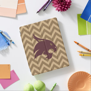 Texas State University Supercat Chevron Pattern iPad Smart Cover