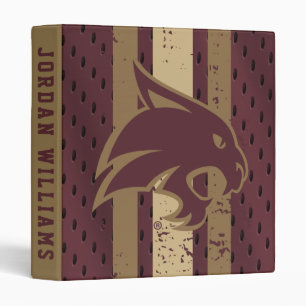 Texas State University Supercat Football Jersey 3 Ring Binder