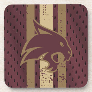 Texas State University Supercat Football Jersey Beverage Coaster