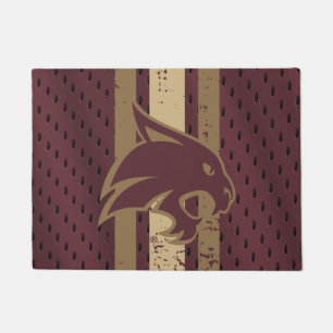 Texas State University Supercat Football Jersey Doormat