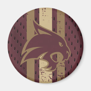 Texas State University Supercat Football Jersey Magnet