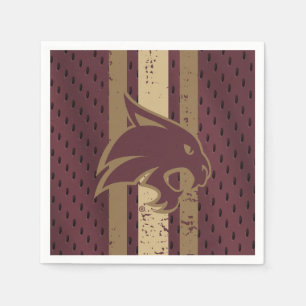 Texas State University Supercat Football Jersey Napkins