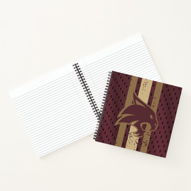 Texas State University Supercat Football Jersey Notebook (Inside)